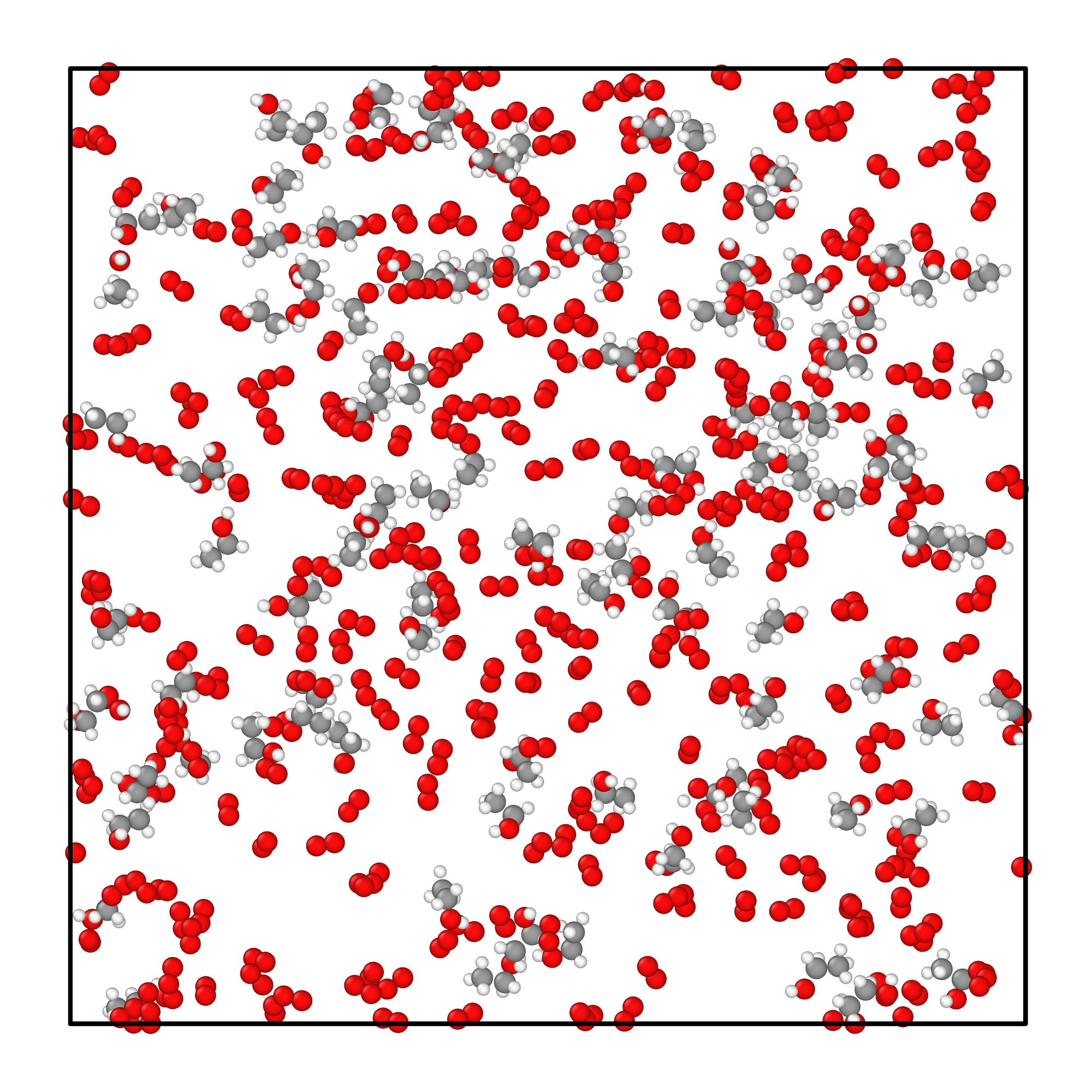 Initial simulation box